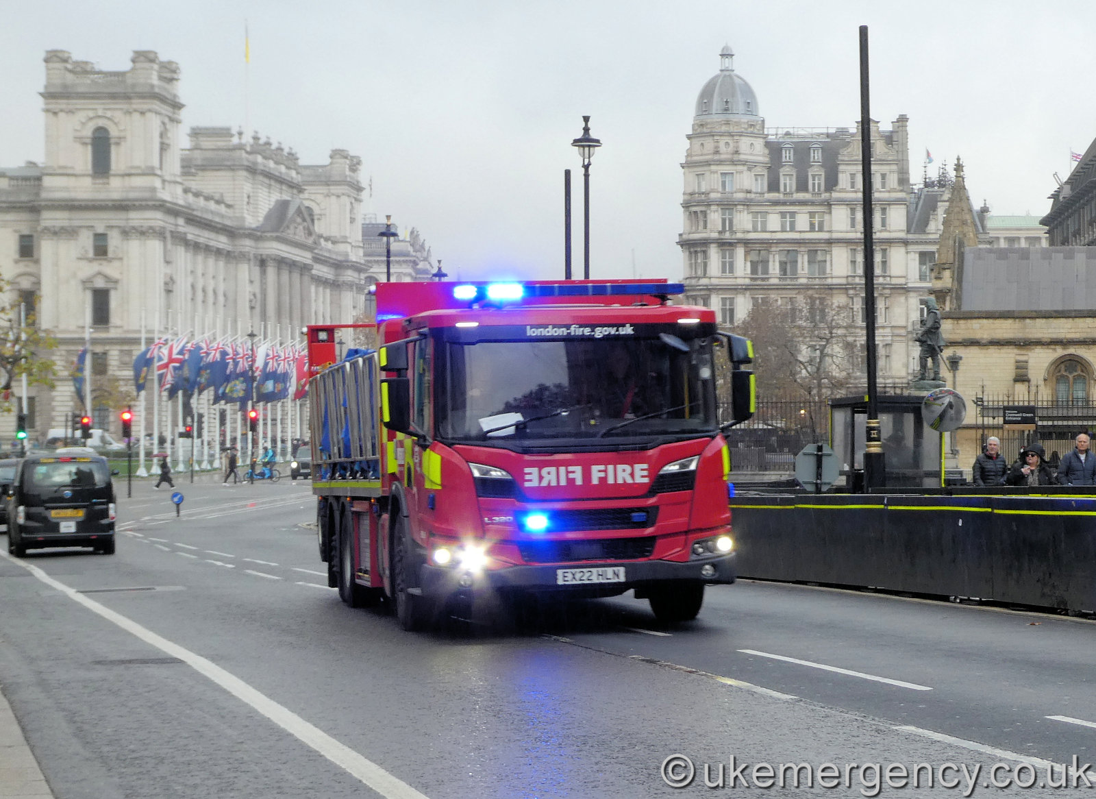 EX22 HLN London Fire Brigade Scania L320 UK Emergency Vehicles EX22 HLN London Fire Brigade Scania L320 UK Emergency Vehicles